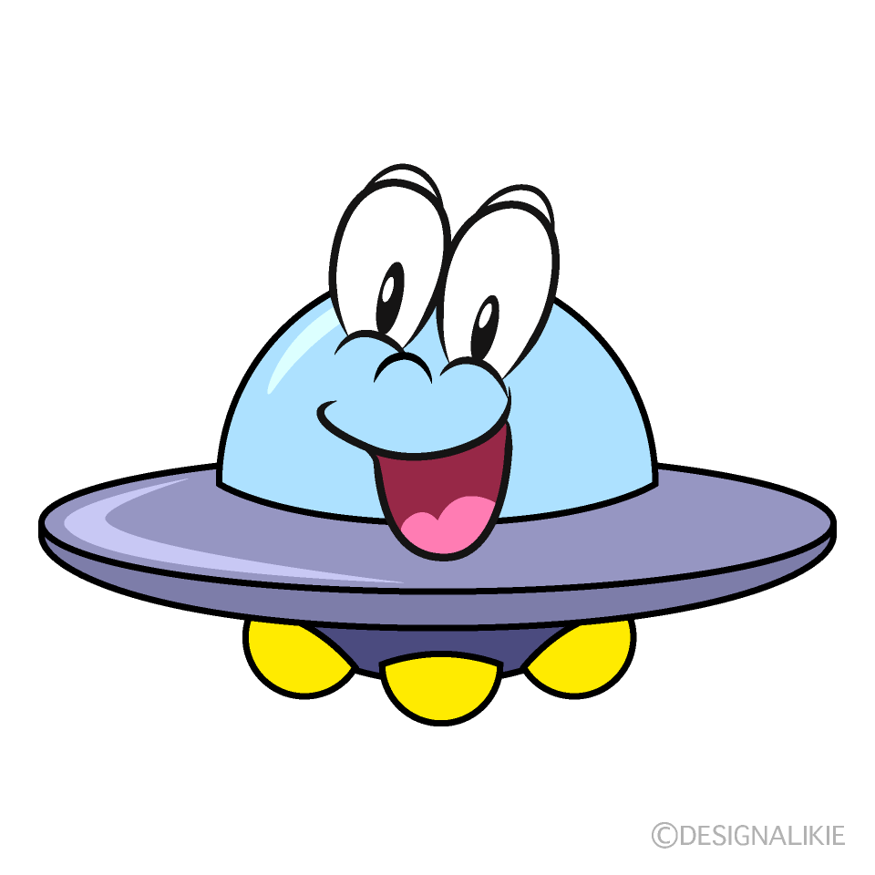 Surprising UFO Cartoon Character Image