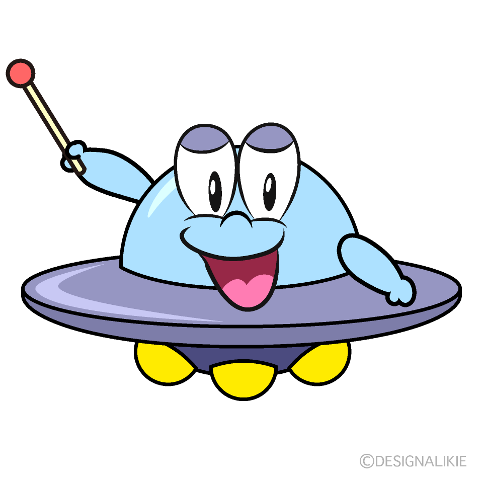 Speaking UFO Cartoon Character Image