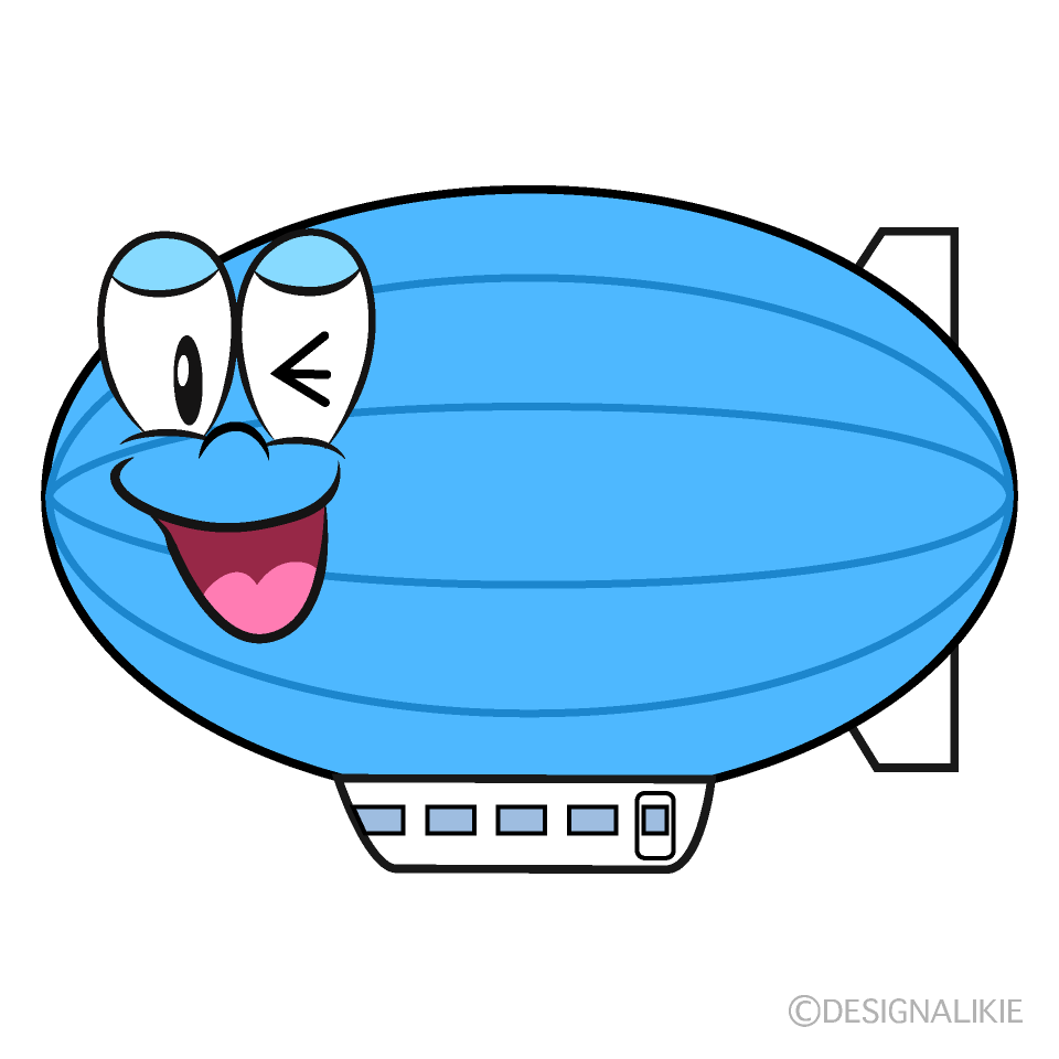 Dirigible Riendo Animado