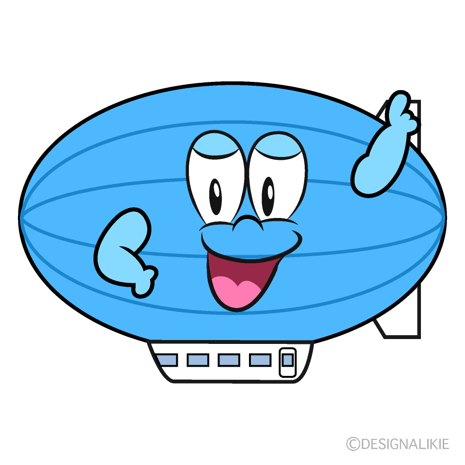 Posing Airship Cartoon Character Image