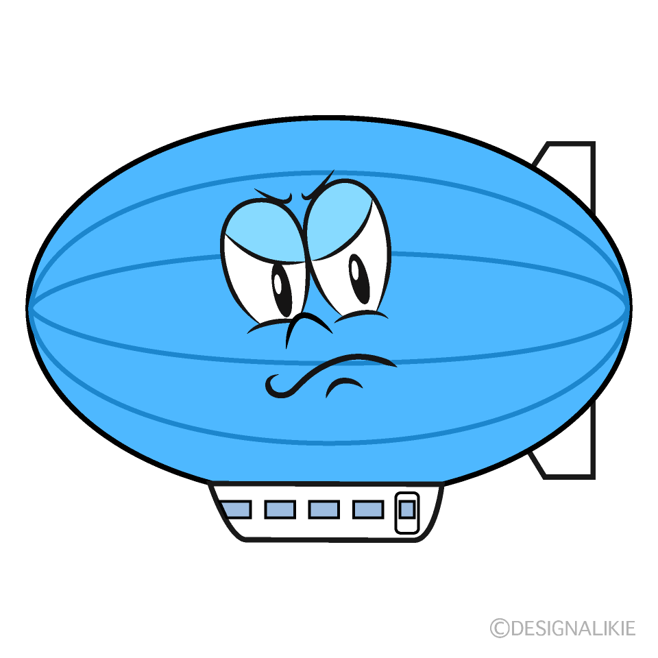 Dirigible Enojado Animado