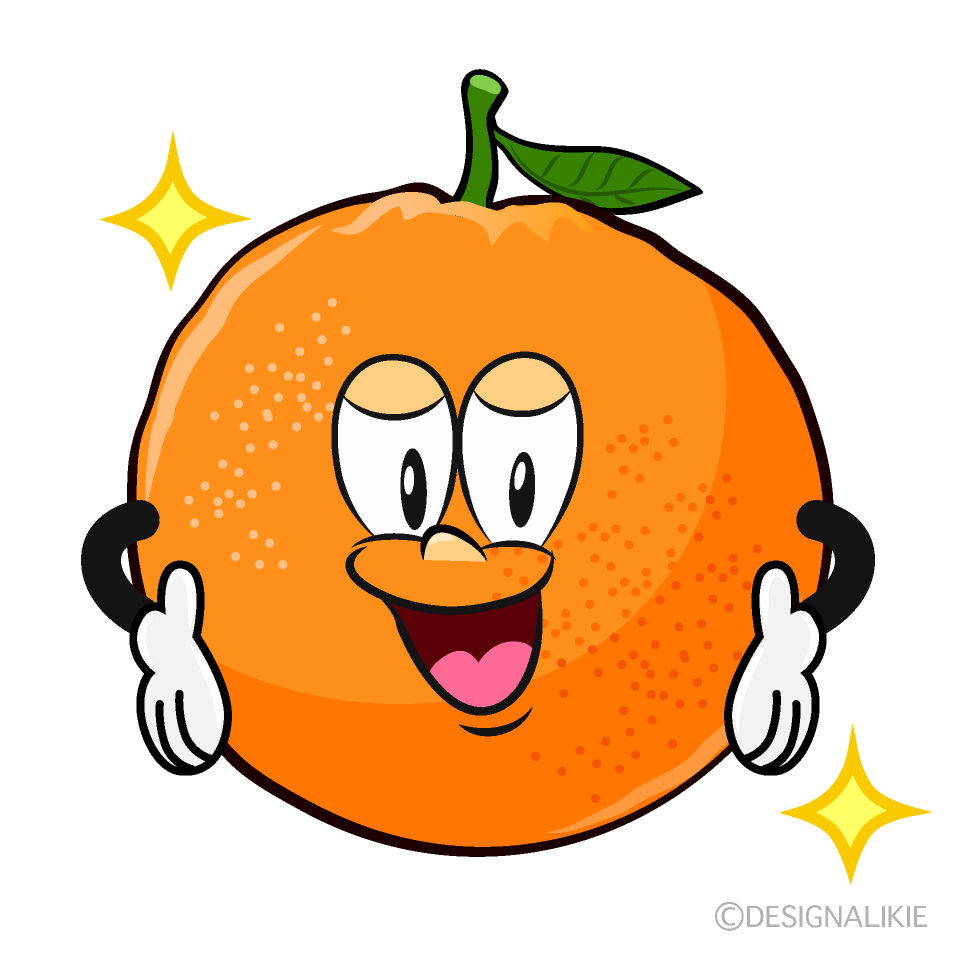 Confident Orange Cartoon Character Image