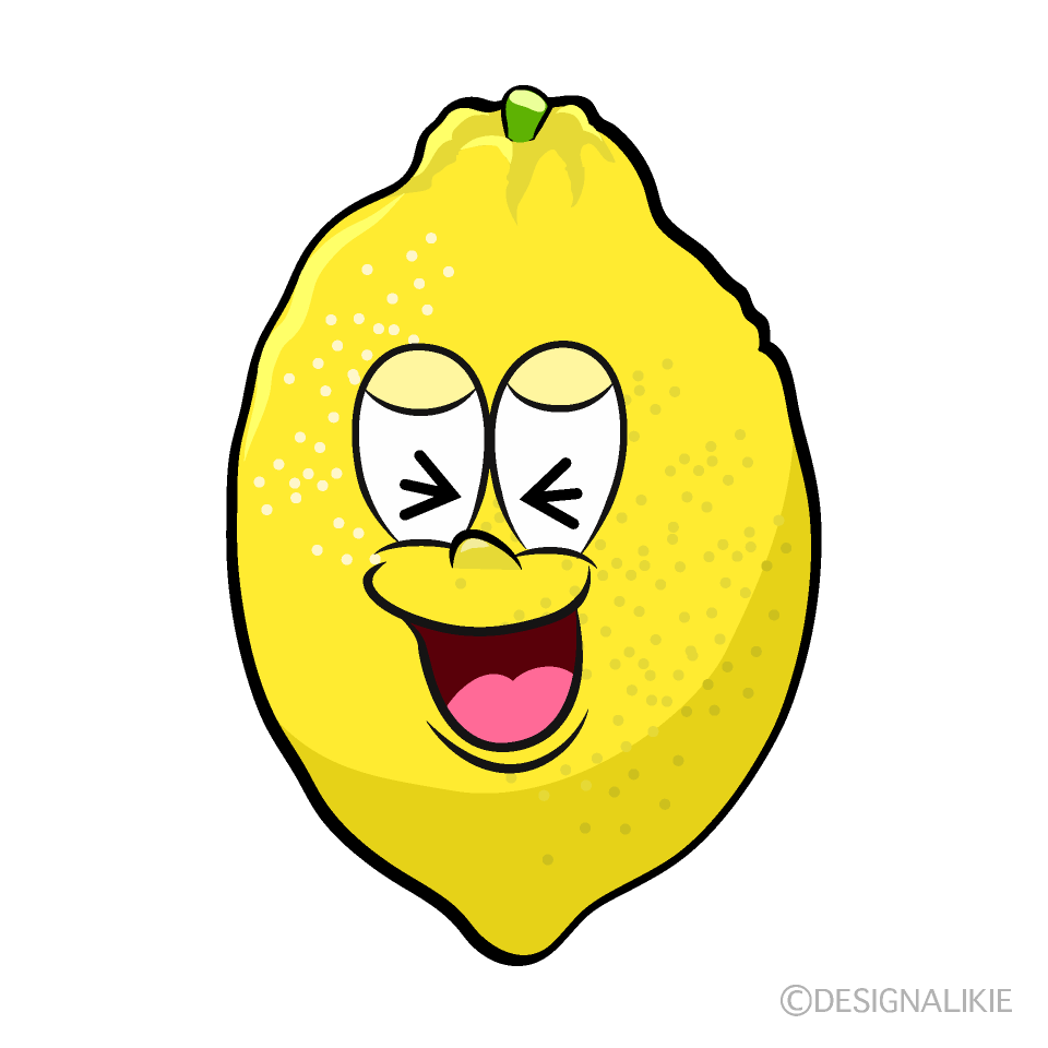Laughing Lemon Cartoon Character Image