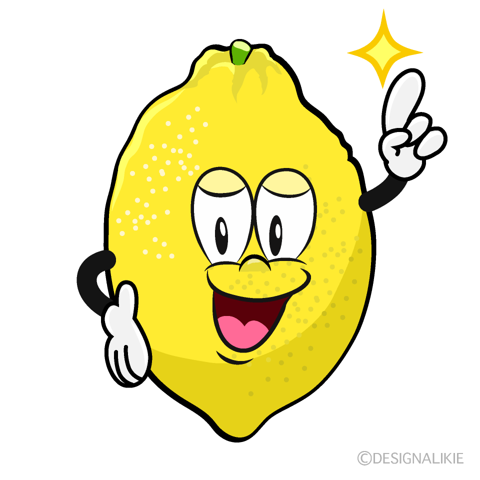 Posing Lemon Cartoon Character Image