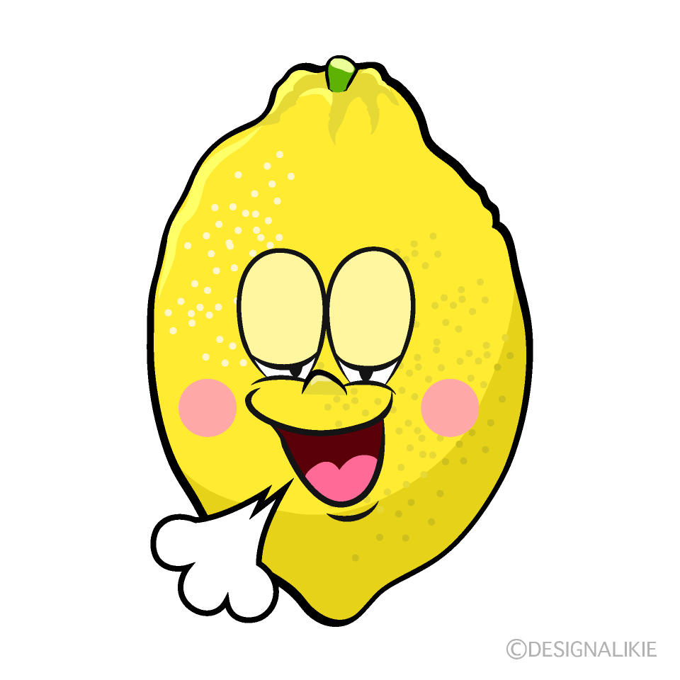 Relaxing Lemon Cartoon Character Image