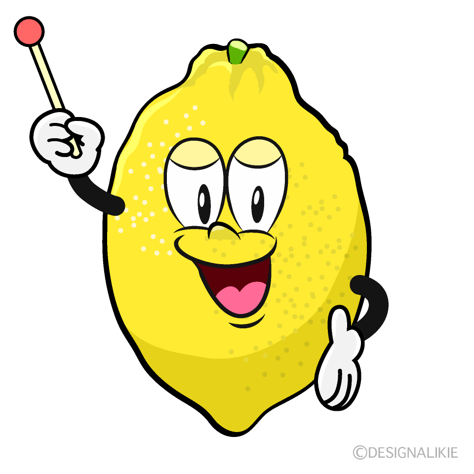 Speaking Lemon Cartoon Character Image