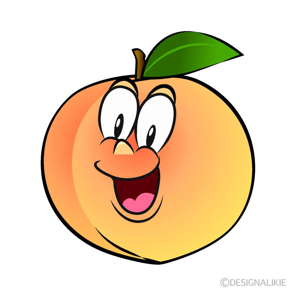 Surprising Peach Cartoon Character Image