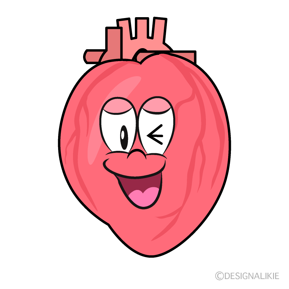 Laughing Heart Cartoon Character Image