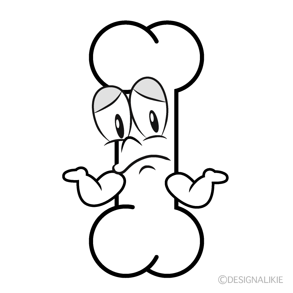 Troubled Bone Cartoon Character Image