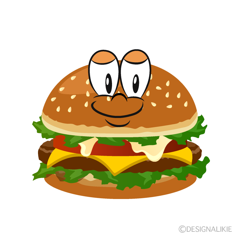 Burger Cartoon Character Image