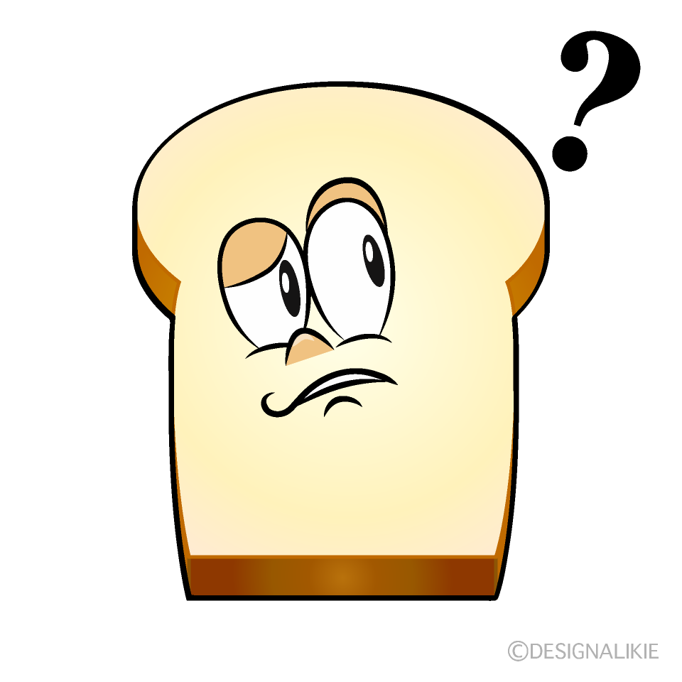 Thinking Bread Cartoon Character Image
