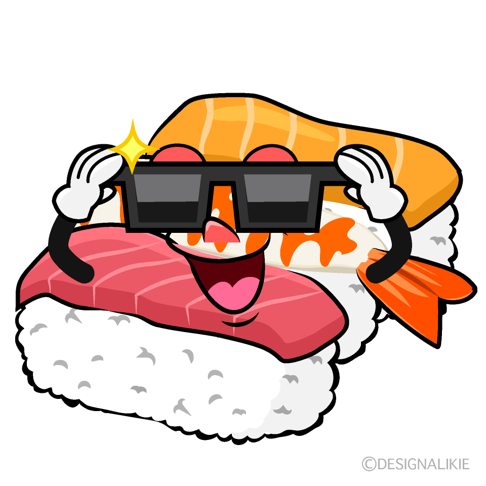 Cool Sushi Cartoon Character Image