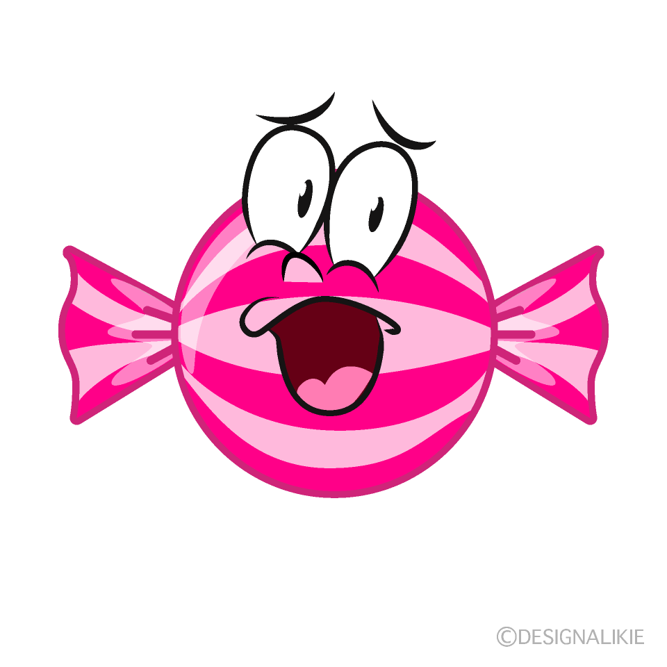 Surprising Candy Cartoon Character Image