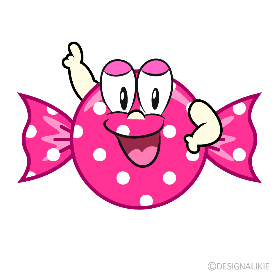 Posing Candy Cartoon Character Image