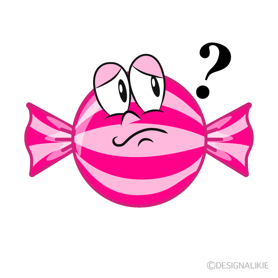 Thinking Candy Cartoon Character Image