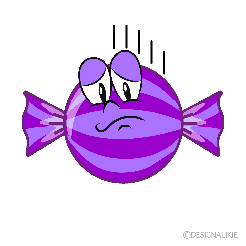Depressed Candy Cartoon Character Image