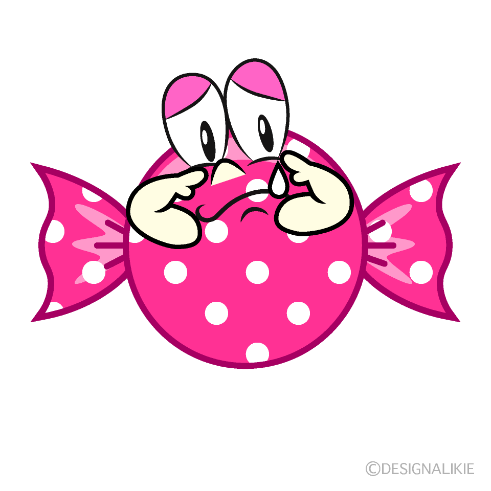 Sobbing Candy Cartoon Character Image
