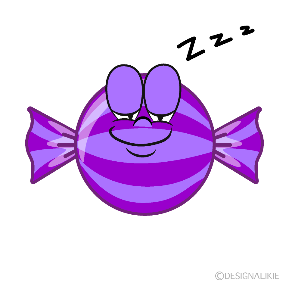 Sleeping Candy Cartoon Character Image