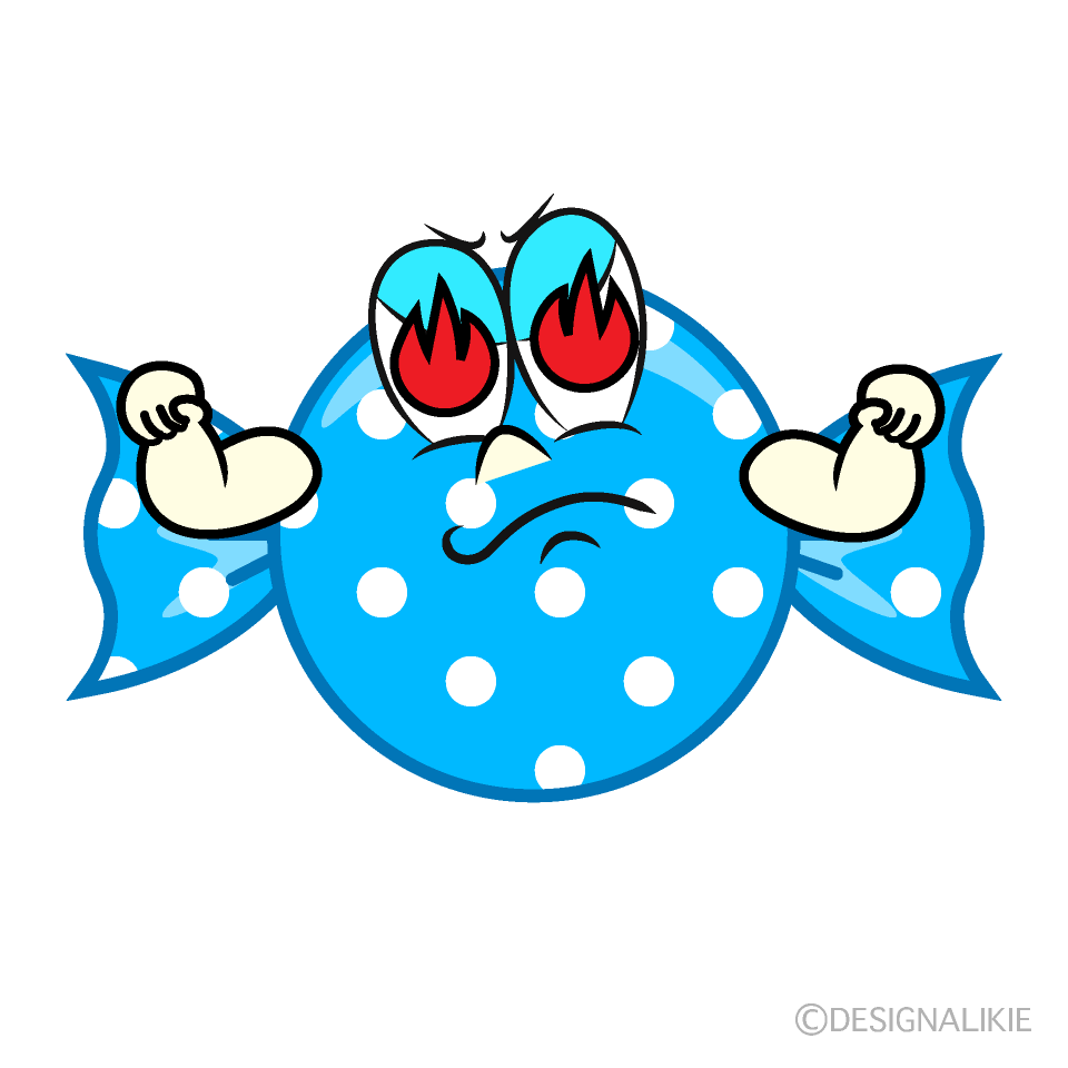 Burning Candy Cartoon Character Image