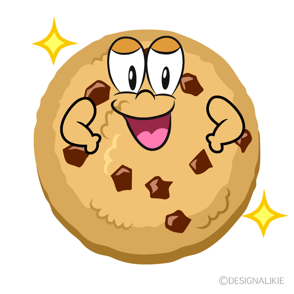 Confident Cookie Cartoon Character Image