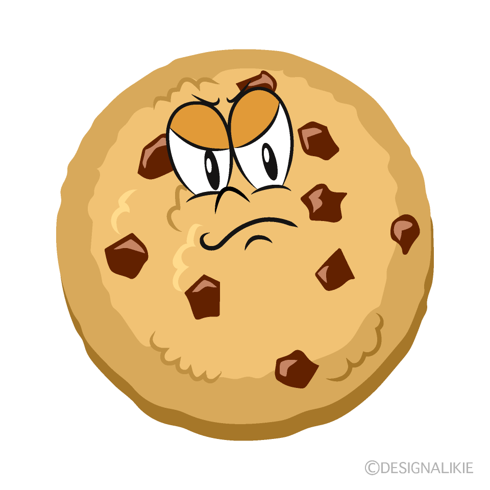 Angry Cookie Cartoon Character Image