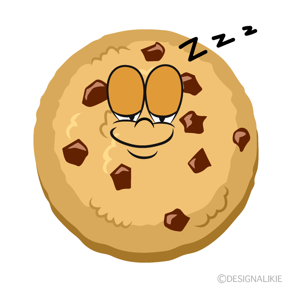 Sleeping Cookie Cartoon Character Image
