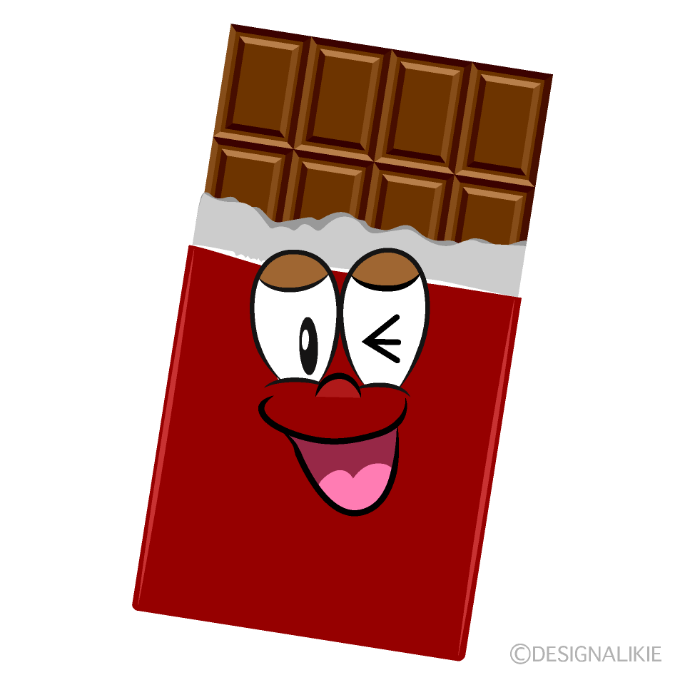 Laughing Chocolate Cartoon Character Image