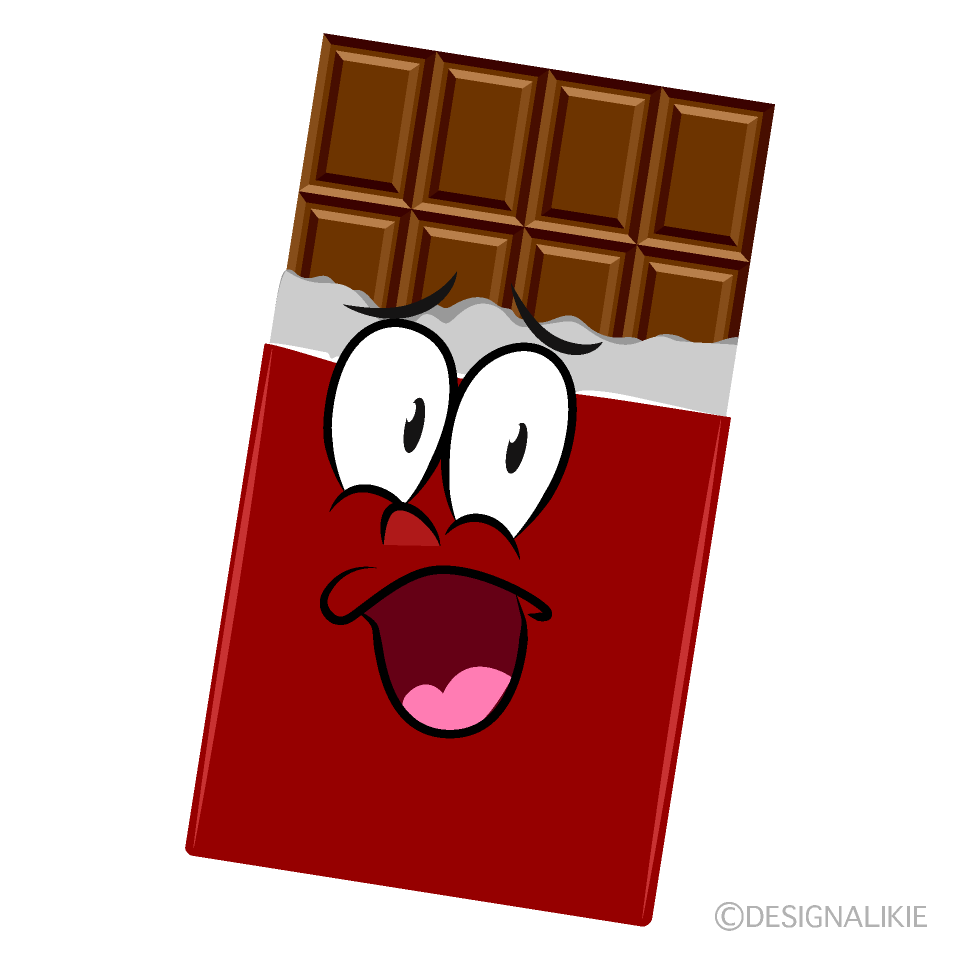 Surprising Chocolate Cartoon Character Image