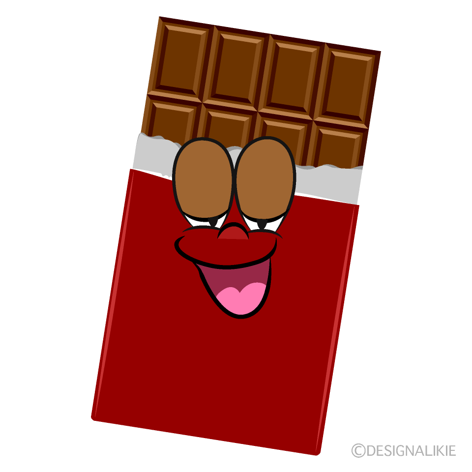 Relaxing Chocolate Cartoon Character Image
