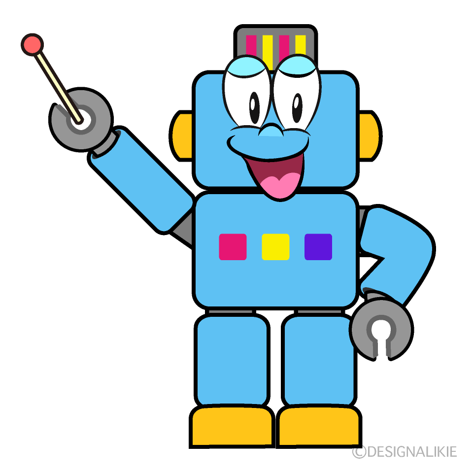Speaking Robot Cartoon Character Image