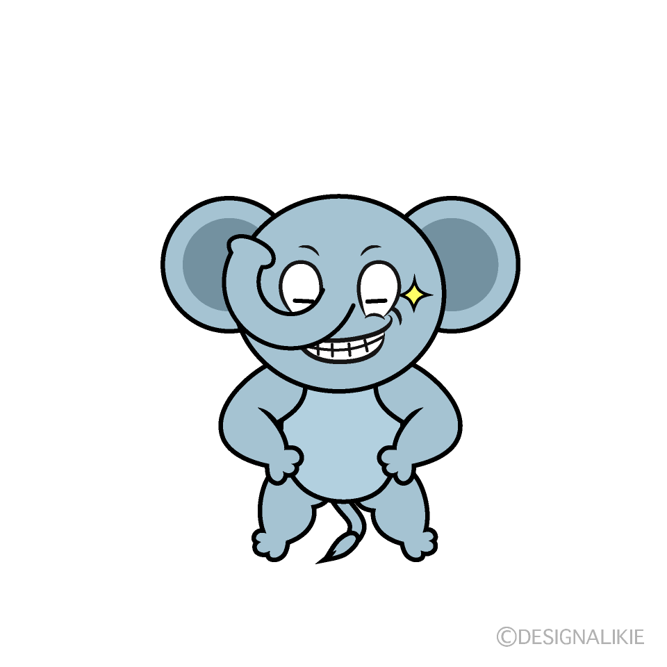 Elefante Sonriente Animado