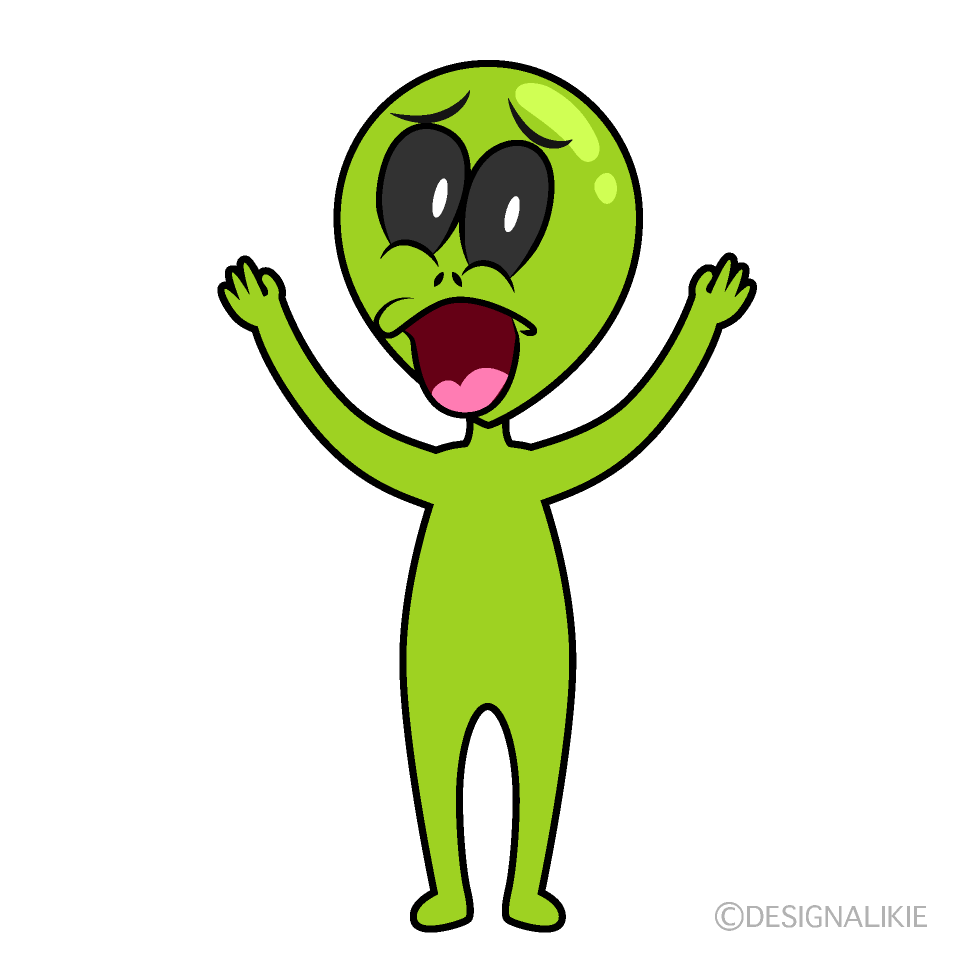 Surprising Alien Cartoon Character Image