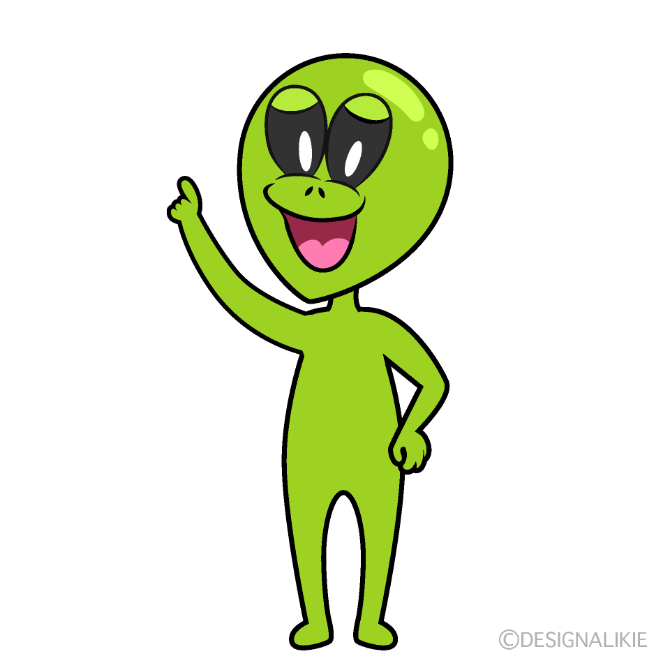 Posing Alien Cartoon Character Image