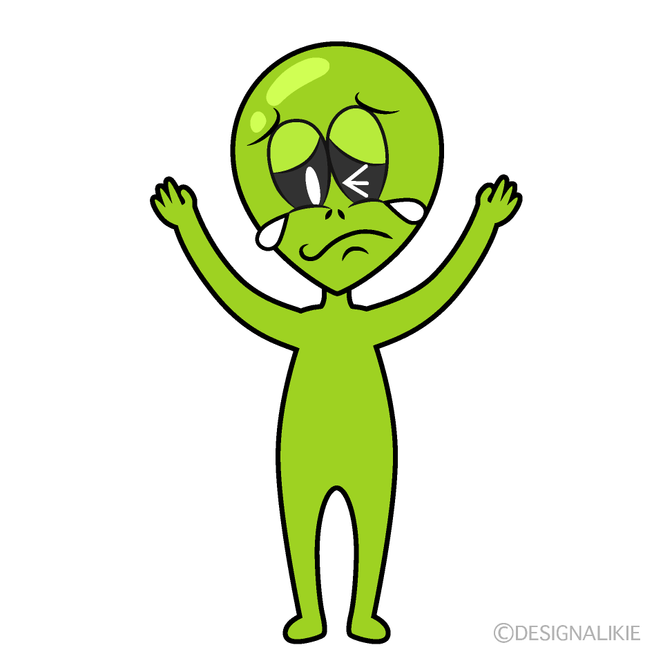 Extraterrestre Llorando Animado