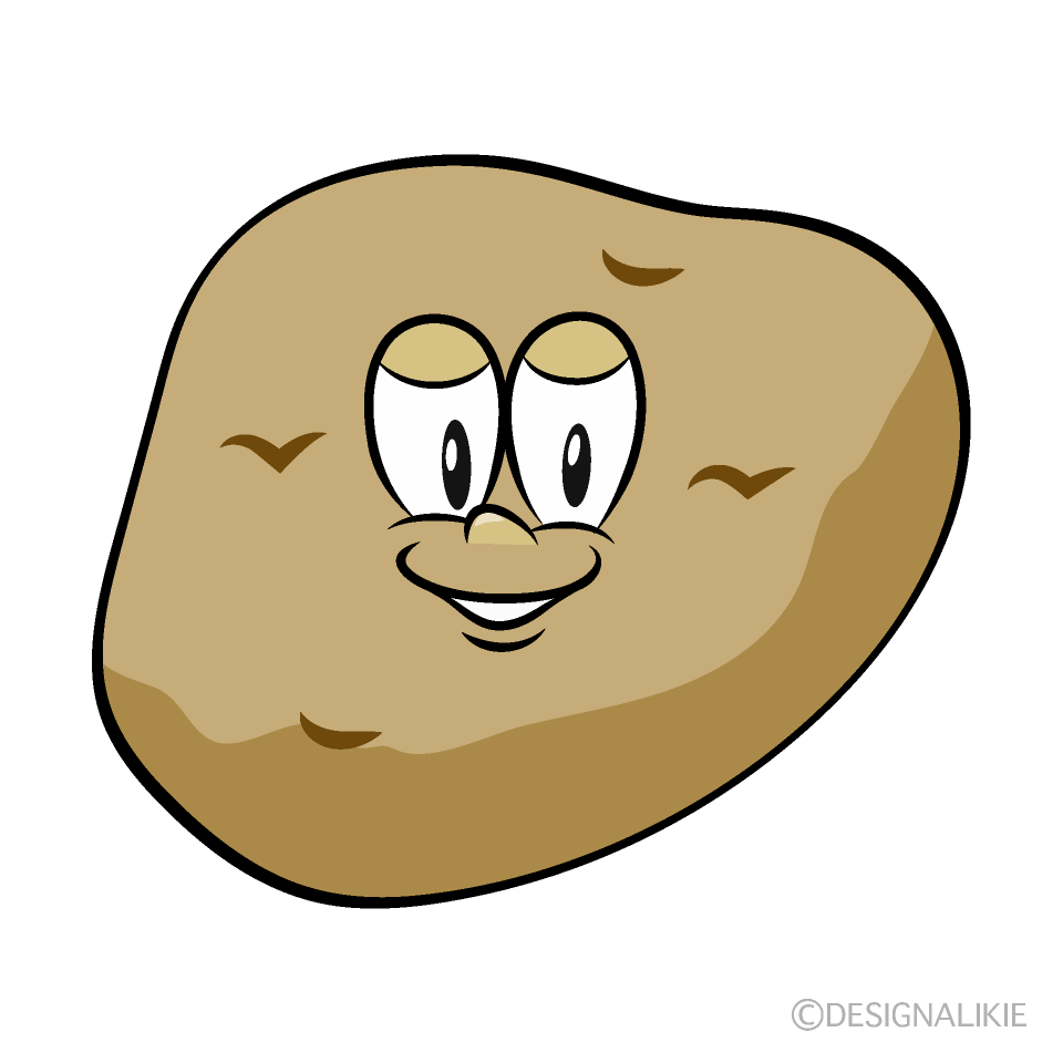 Potato Cartoon Character Image