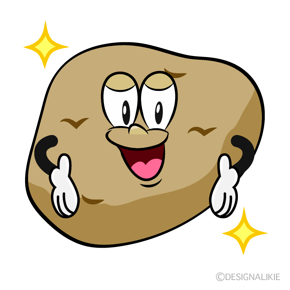 Confident Potato Cartoon Character Image