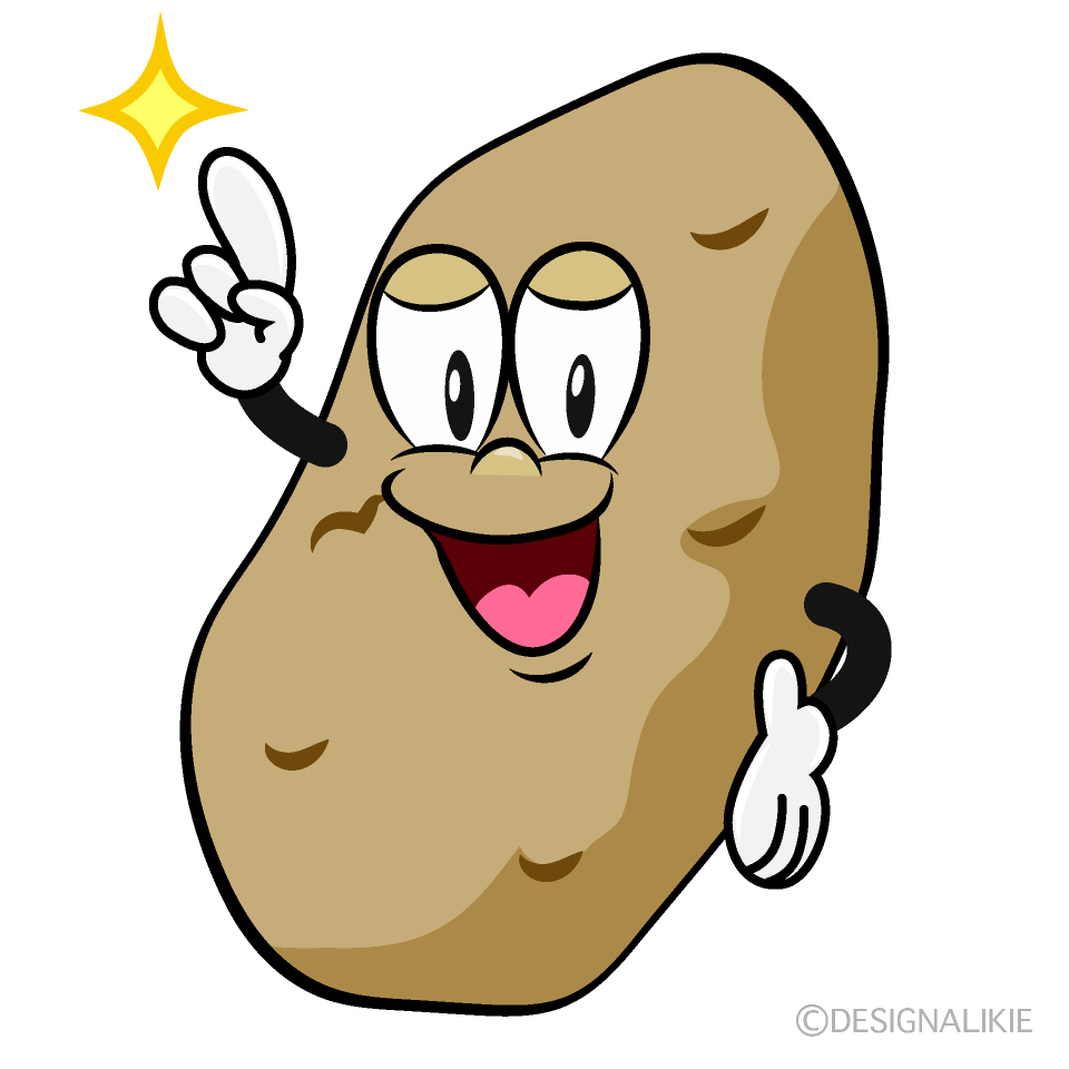 Posing Potato Cartoon Character Image