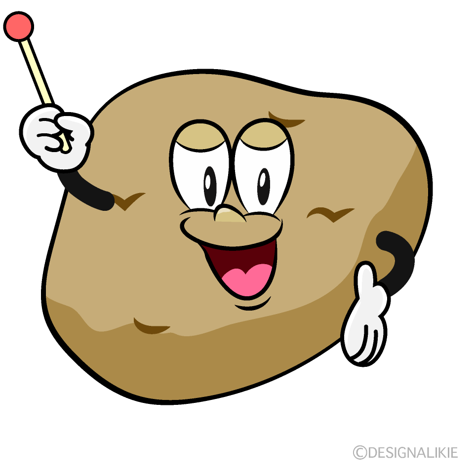 Thumbs up Potato Cartoon Character Image