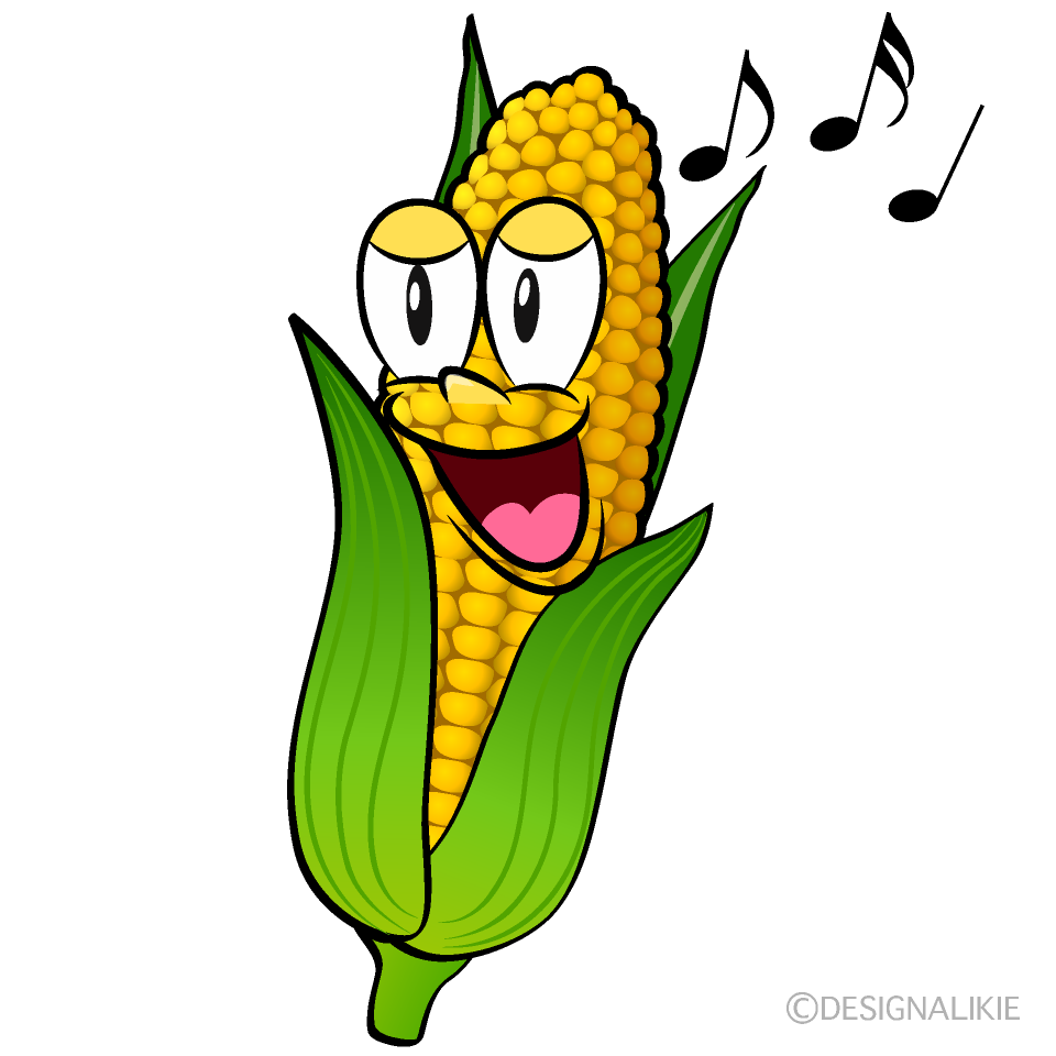 Singing Corn Cartoon Character Image