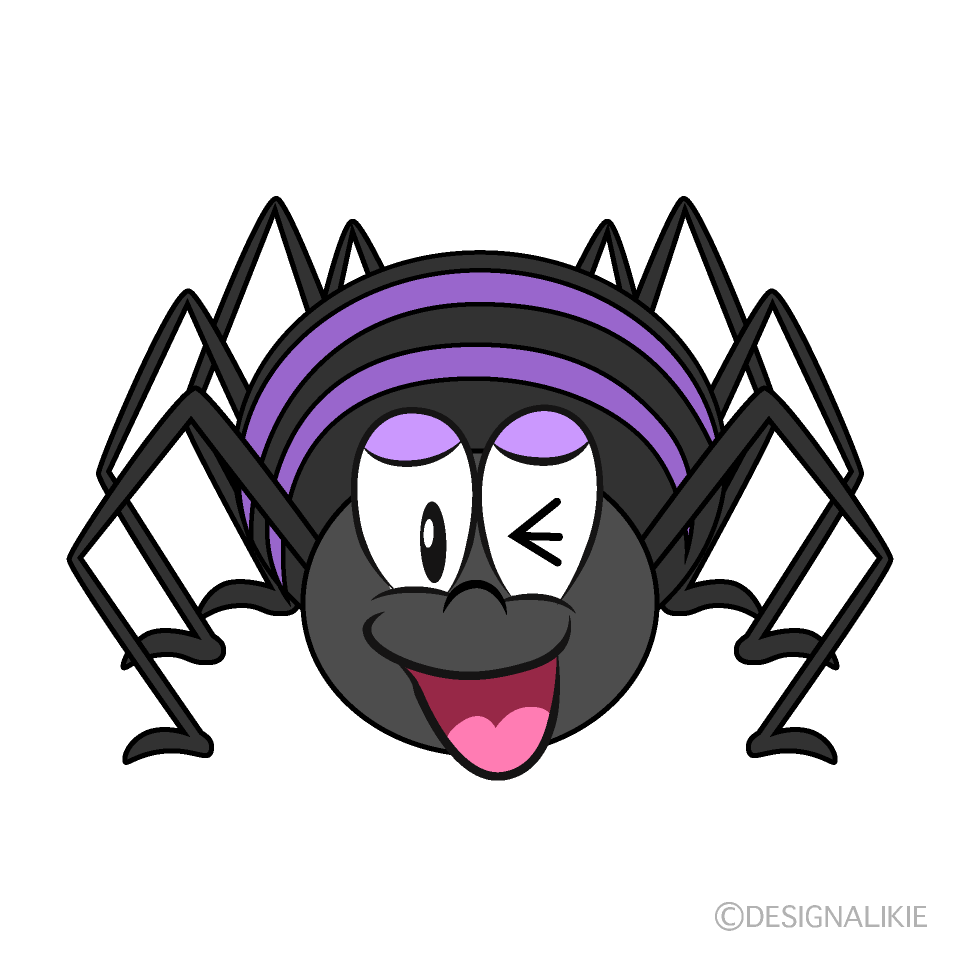 Laughing Spider Cartoon Character Image