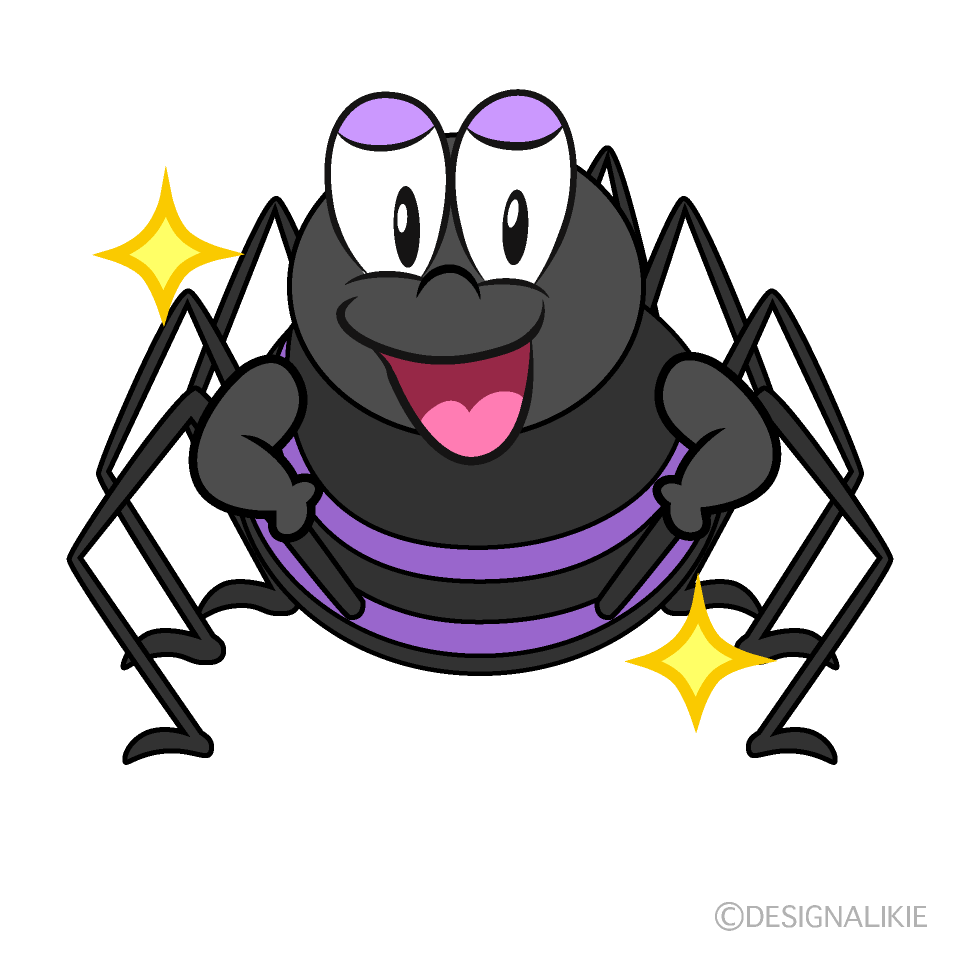 Confident Spider Cartoon Character Image