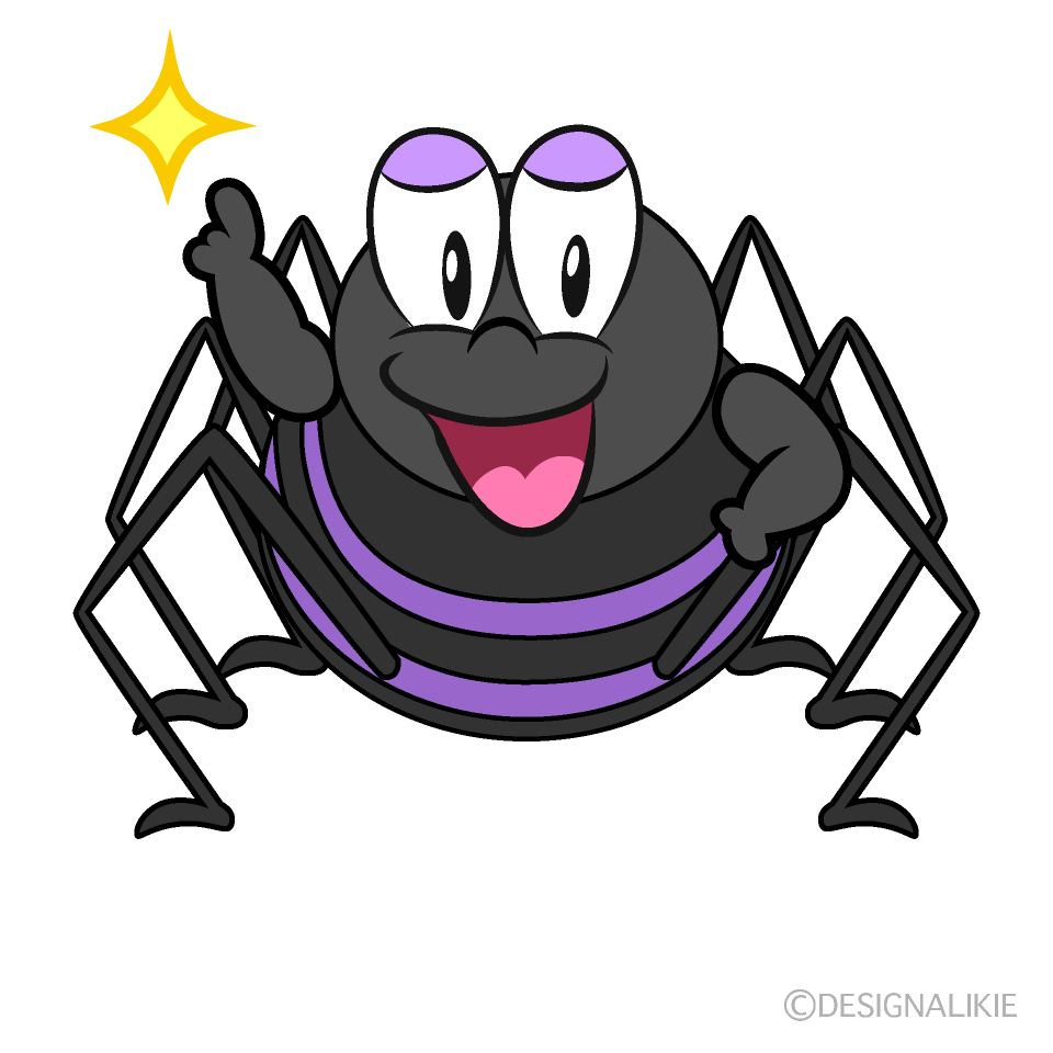 Posing Spider Cartoon Character Image