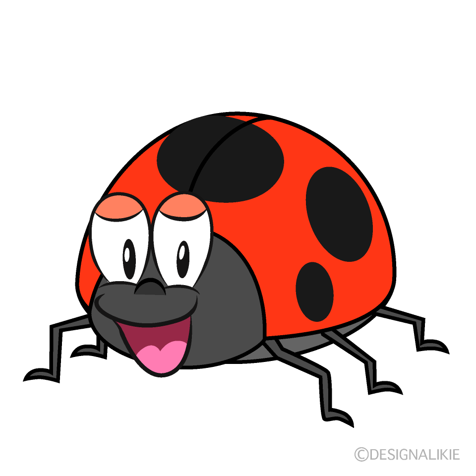 Smiling Ladybug Cartoon Character Image
