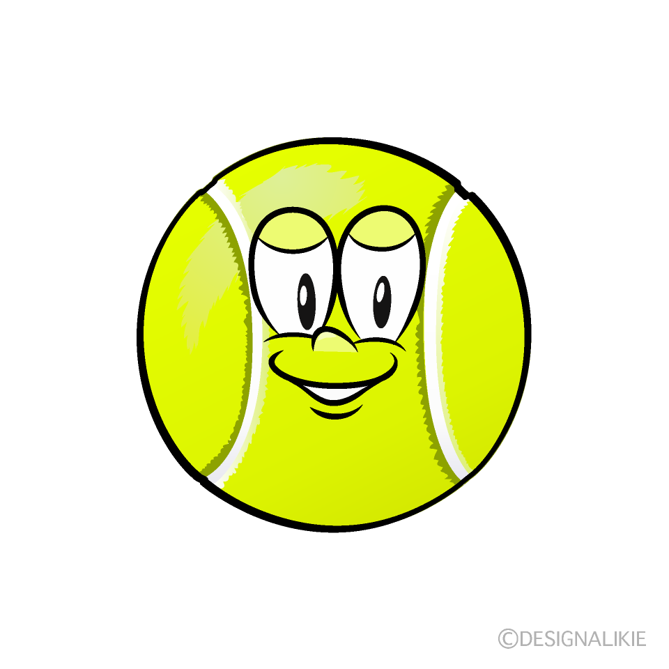 Tennis Ball Cartoon Character Image