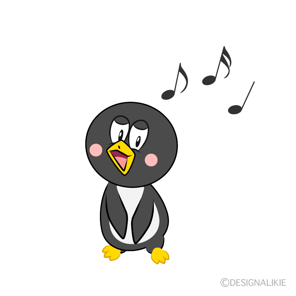 Singing Penguin Cartoon Character Image