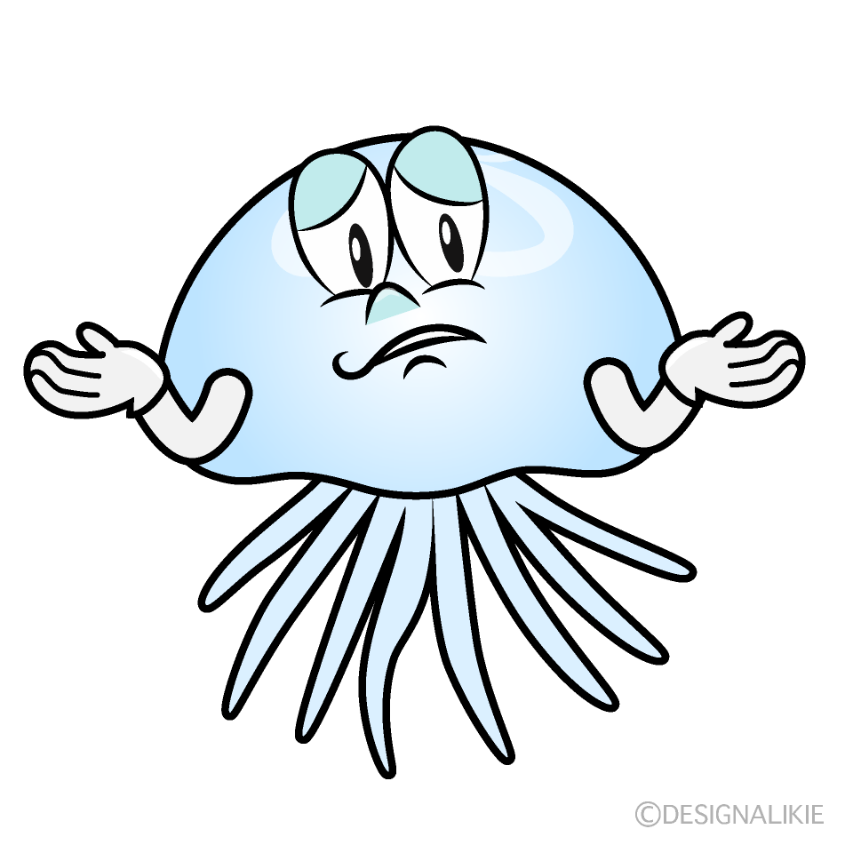 Trouble Jellyfish Cartoon Character Image