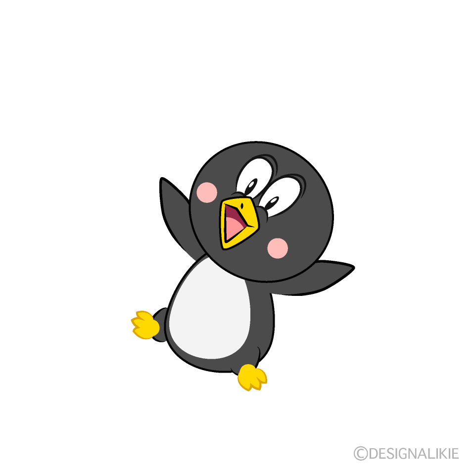 Surprised Penguin Cartoon Character Image