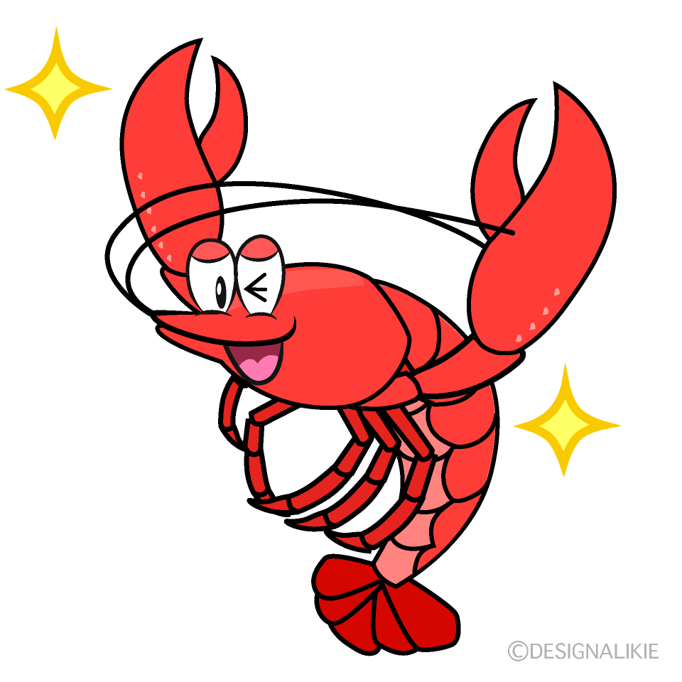 Confident Lobster Cartoon Character Image