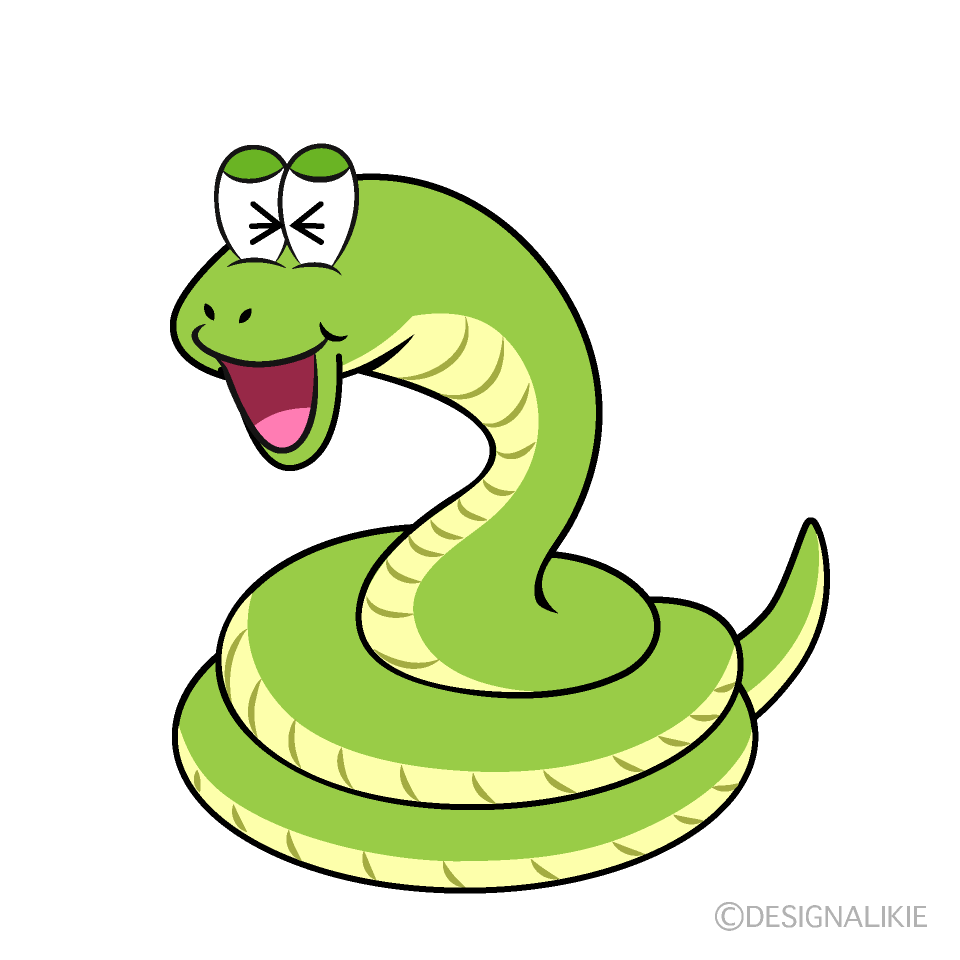 Laughing Snake Cartoon Character Image