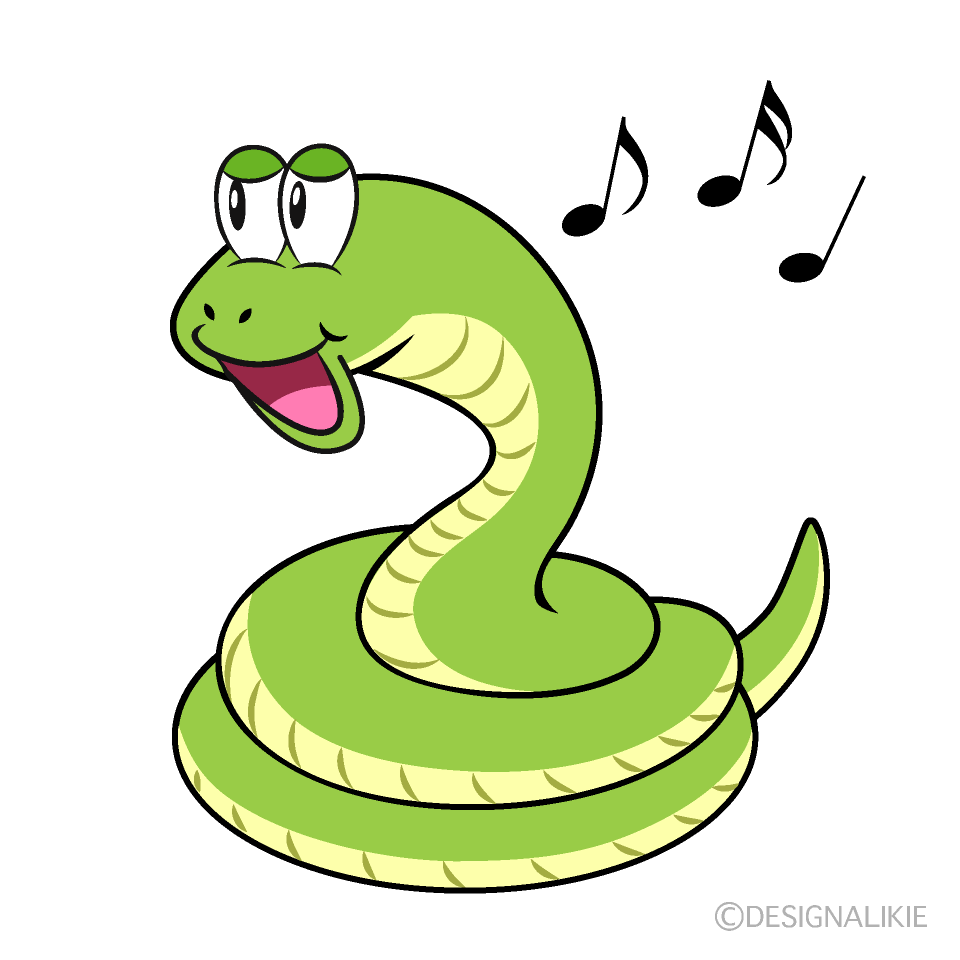 Singing Snake Cartoon Character Image